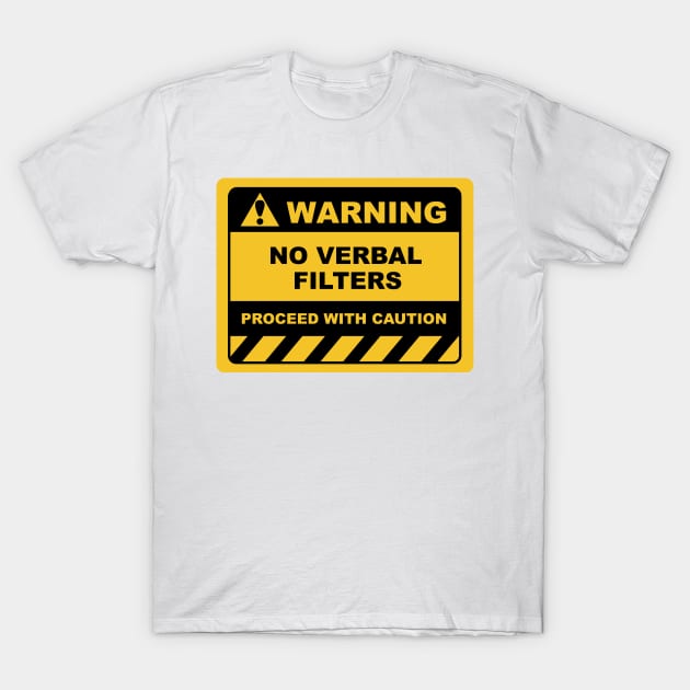 T shirt warning sale